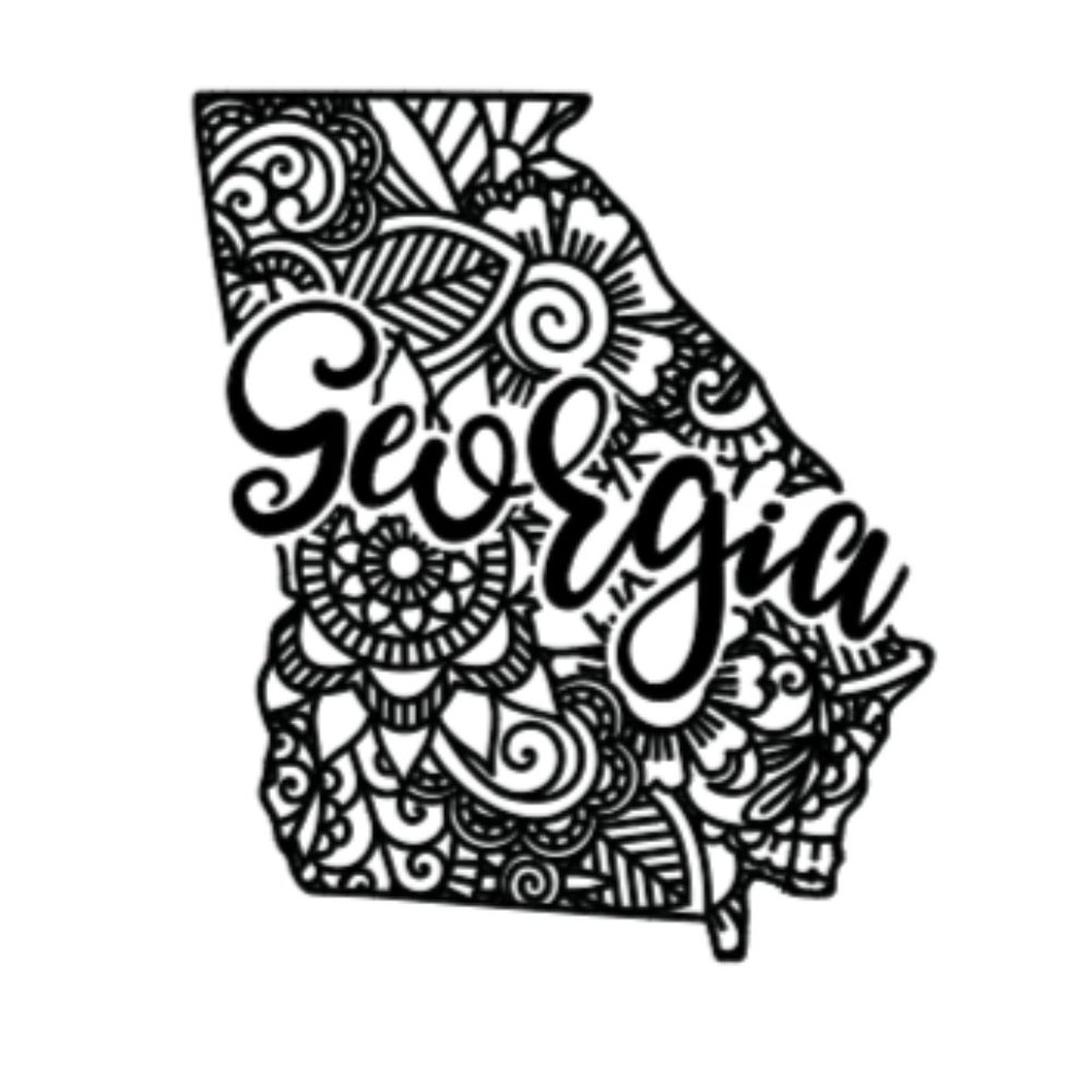 Georgia Window Decal Sticker 5.5"
